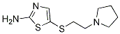 5-(2-(pyrrolidin-1-yl)ethylthio)thiazol-2-amine
